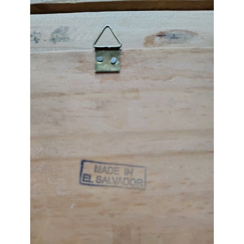 El Salvador Vintage Folk Art Jesus on Cross Hand Painted Wood Religious &Other‎ - Picture 12 of 16
